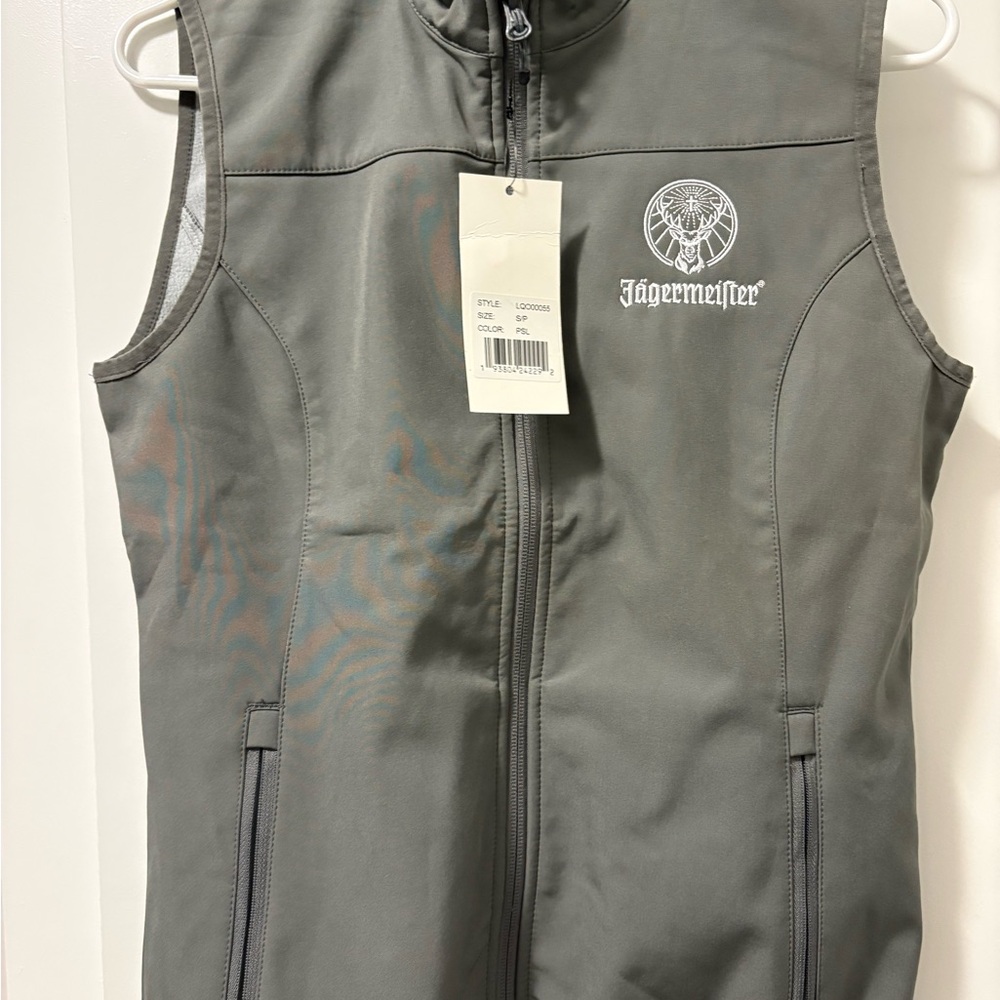 New! Jagermeister Black Jacket with White Embroidered Logo